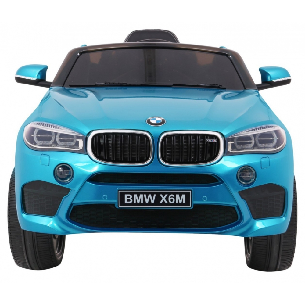 Elektromobilis BMW X6M, lakuotas mėlynas-Elektromobiliai vaikams, Visureigiai-e-vaikas
