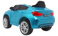 BMW X6M Elektryczne Autko dla dzieci Lakier Niebieski + Pilot + EVA + Wolny Start + Audio + LED