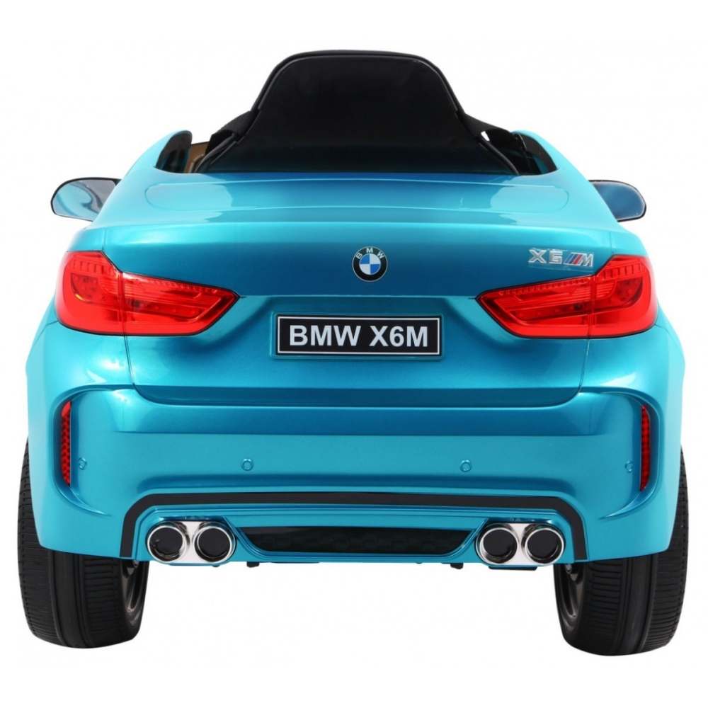 Elektromobilis BMW X6M, lakuotas mėlynas-Elektromobiliai vaikams, Visureigiai-e-vaikas