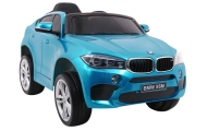 Elektromobilis BMW X6M, lakuotas mėlynas-Elektromobiliai vaikams, Visureigiai-e-vaikas