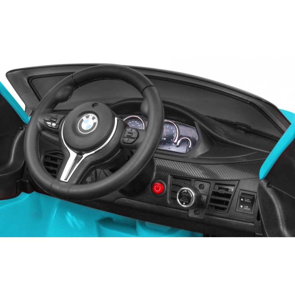 Elektromobilis BMW X6M, lakuotas mėlynas-Elektromobiliai vaikams, Visureigiai-e-vaikas