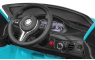 Elektromobilis BMW X6M, lakuotas mėlynas-Elektromobiliai vaikams, Visureigiai-e-vaikas