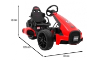 Elektrinis kartingas Bolid XR-1, Red-Elektromobiliai vaikams, Kartingai vaikams-e-vaikas
