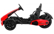 Gokart na akumulator Bolid XR-1 dla dzieci Czerwony + Regulowana kierownica + Profilowane siedzenie