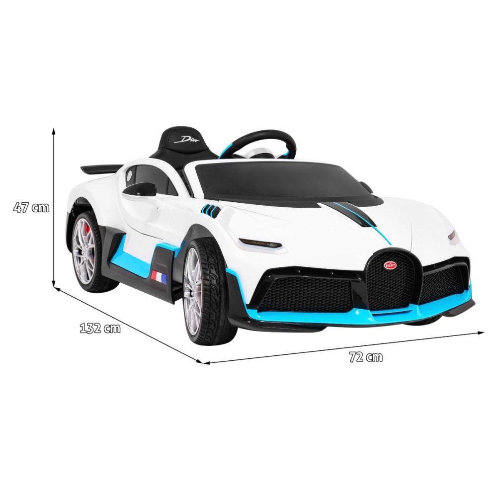 Elektromobilis Bugatti Divo, White-Elektromobiliai vaikams, Mašinos-e-vaikas