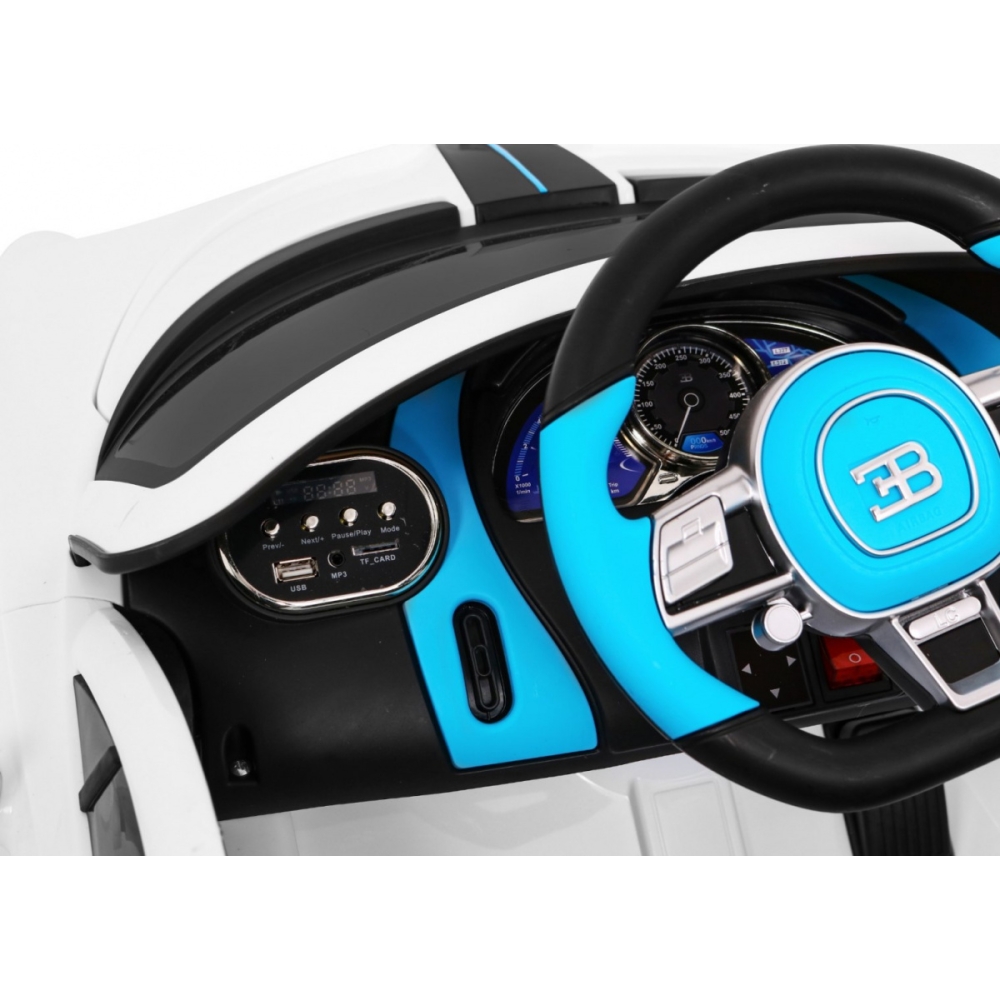 Elektromobilis Bugatti Divo, White-Elektromobiliai vaikams, Mašinos-e-vaikas