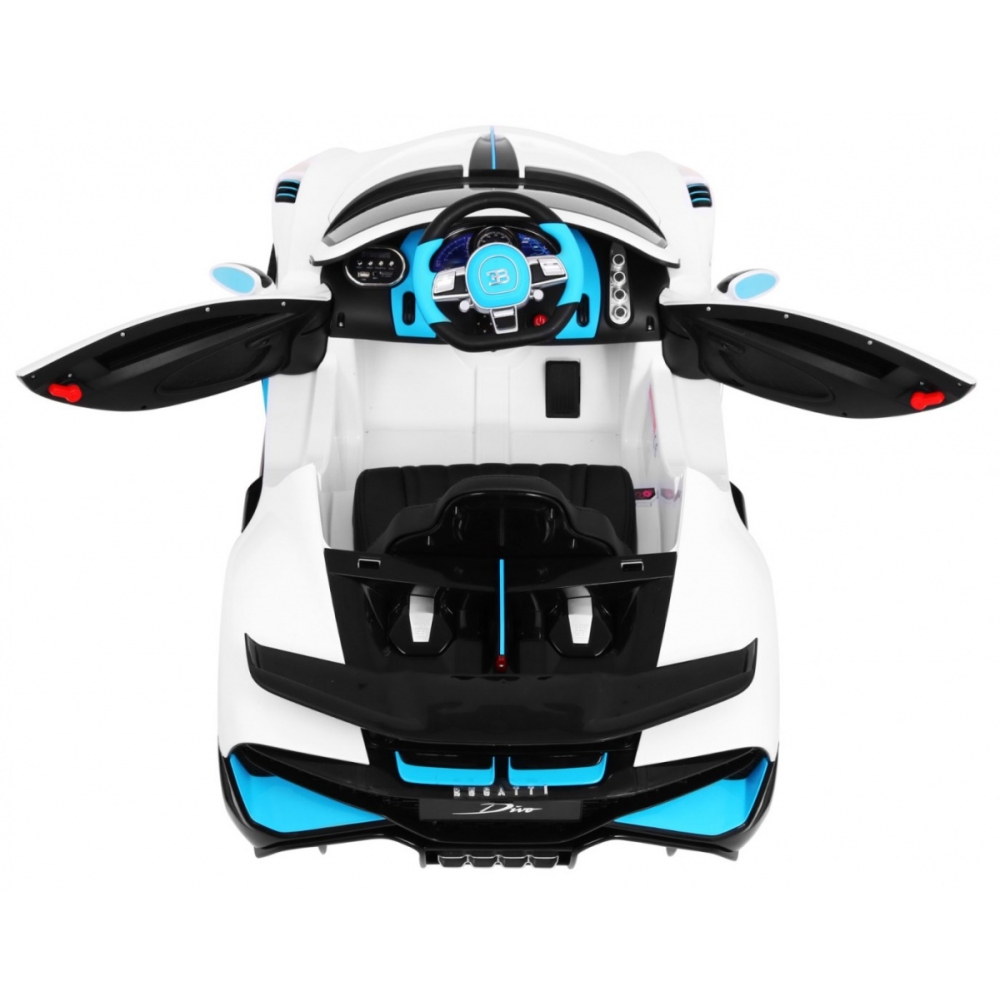 Elektromobilis Bugatti Divo, White-Elektromobiliai vaikams, Mašinos-e-vaikas
