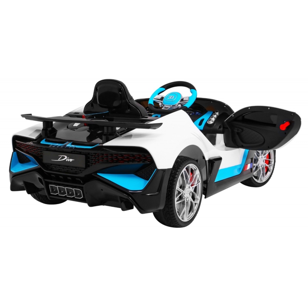 Elektromobilis Bugatti Divo, White-Elektromobiliai vaikams, Mašinos-e-vaikas