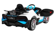 Bugatti Divo Autko na akumulator dla dzieci Biały + Pilot + EVA + Wolny Start + LED MP3