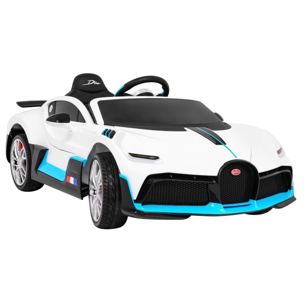Elektromobilis Bugatti Divo, White-Elektromobiliai vaikams, Mašinos-e-vaikas
