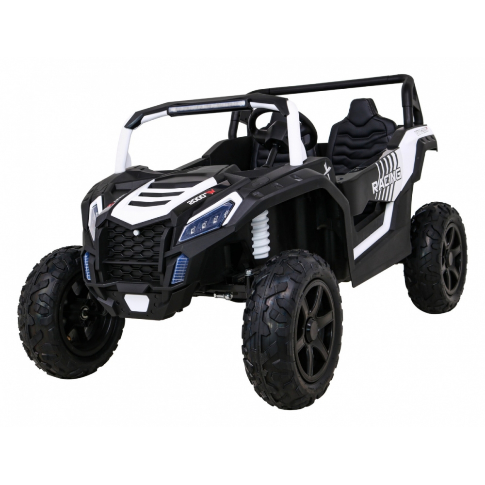 Dvivietis elektrinis Buggy Strong Racing, White-Elektromobiliai vaikams, Keturračiai ir bagiai-e-vaikas