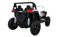 Buggy ATV Strong Racing dla 2 dzieci Biały + Silnik bezszczotkowy + Pompowane koła + Audio LED