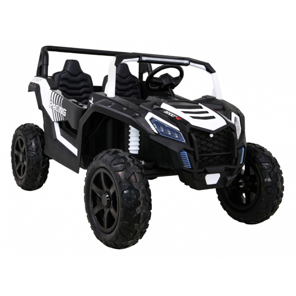 Dvivietis elektrinis Buggy Strong Racing, White-Elektromobiliai vaikams, Keturračiai ir bagiai-e-vaikas