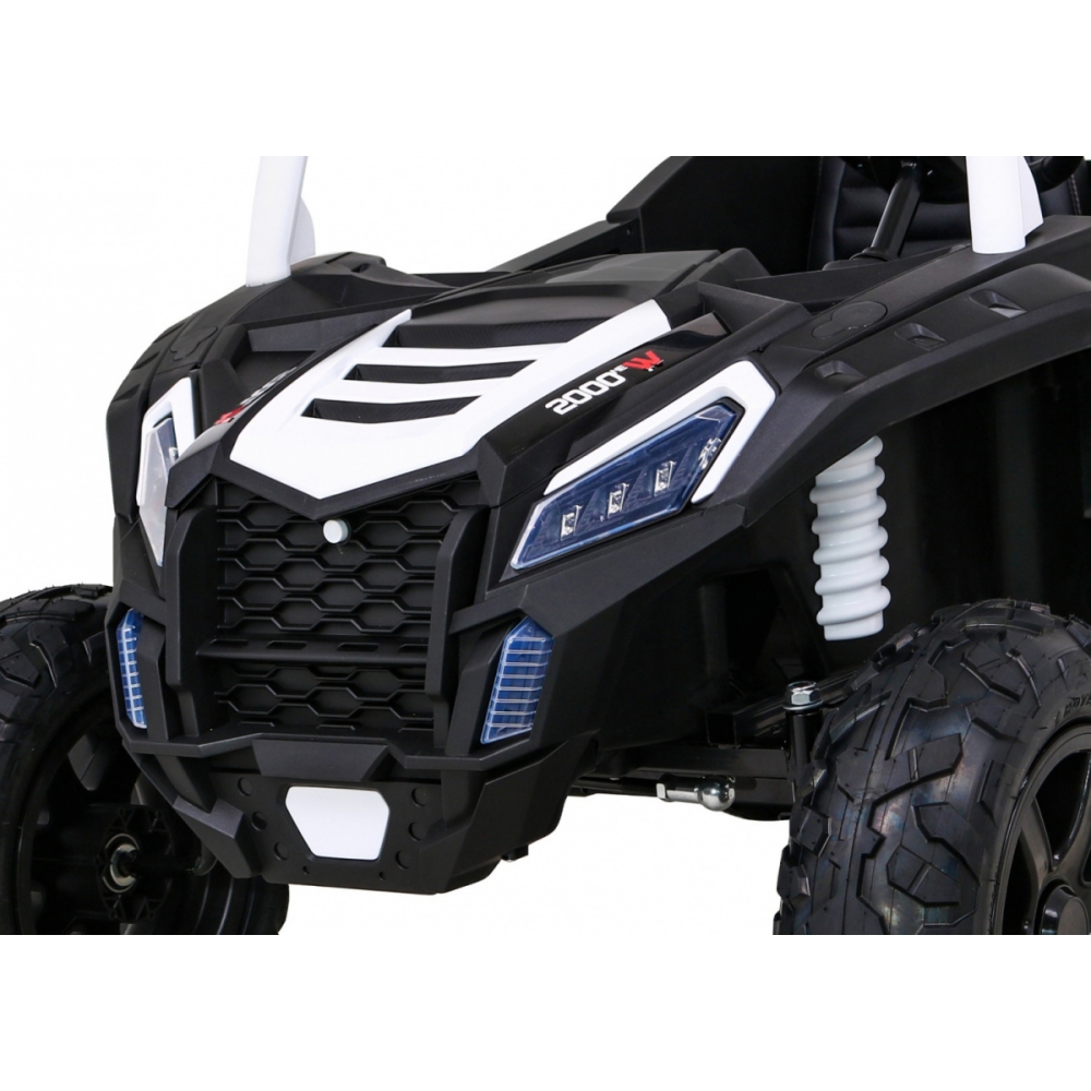 Dvivietis elektrinis Buggy Strong Racing, White-Elektromobiliai vaikams, Keturračiai ir bagiai-e-vaikas