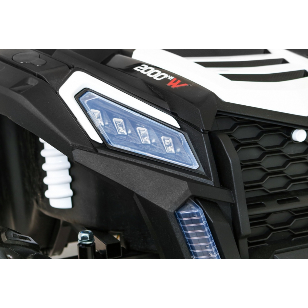 Dvivietis elektrinis Buggy Strong Racing, White-Elektromobiliai vaikams, Keturračiai ir bagiai-e-vaikas