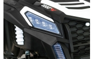 Buggy ATV Strong Racing dla 2 dzieci Biały + Silnik bezszczotkowy + Pompowane koła + Audio LED
