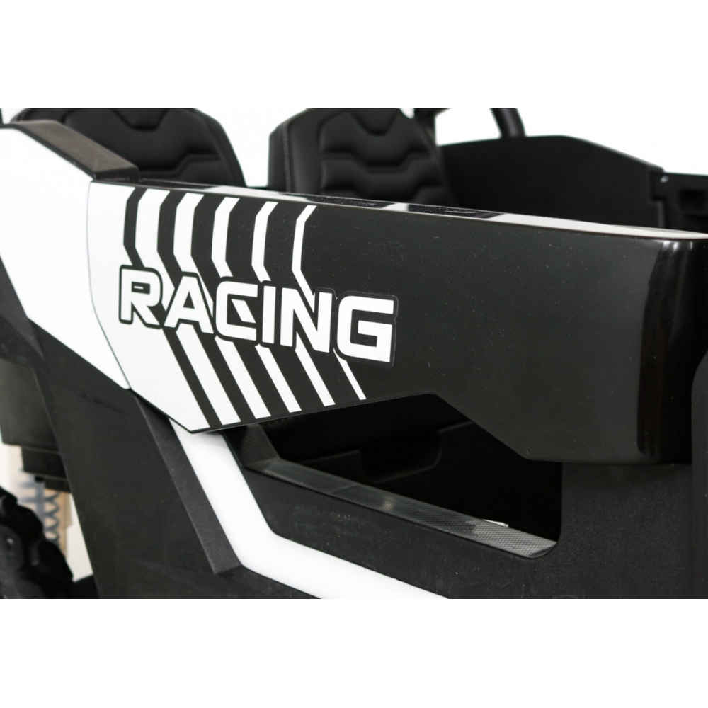 Dvivietis elektrinis Buggy Strong Racing, White-Elektromobiliai vaikams, Keturračiai ir bagiai-e-vaikas