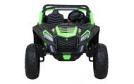 Buggy ATV Strong Racing dla 2 dzieci Zielony + Silnik bezszczotkowy + Pompowane koła + Audio LED