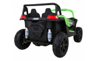 Buggy ATV Strong Racing dla 2 dzieci Zielony + Silnik bezszczotkowy + Pompowane koła + Audio LED