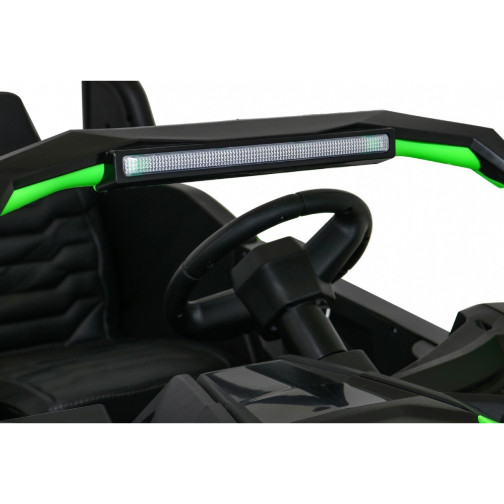 Dvivietis elektrinis Buggy Strong Racing, Green-Elektromobiliai vaikams, Keturračiai ir bagiai-e-vaikas