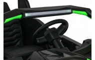 Buggy ATV Strong Racing dla 2 dzieci Zielony + Silnik bezszczotkowy + Pompowane koła + Audio LED