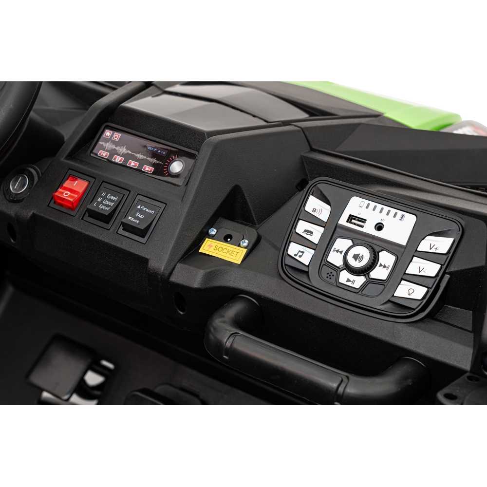 Dvivietis elektrinis Buggy Strong Racing, Green-Elektromobiliai vaikams, Keturračiai ir bagiai-e-vaikas