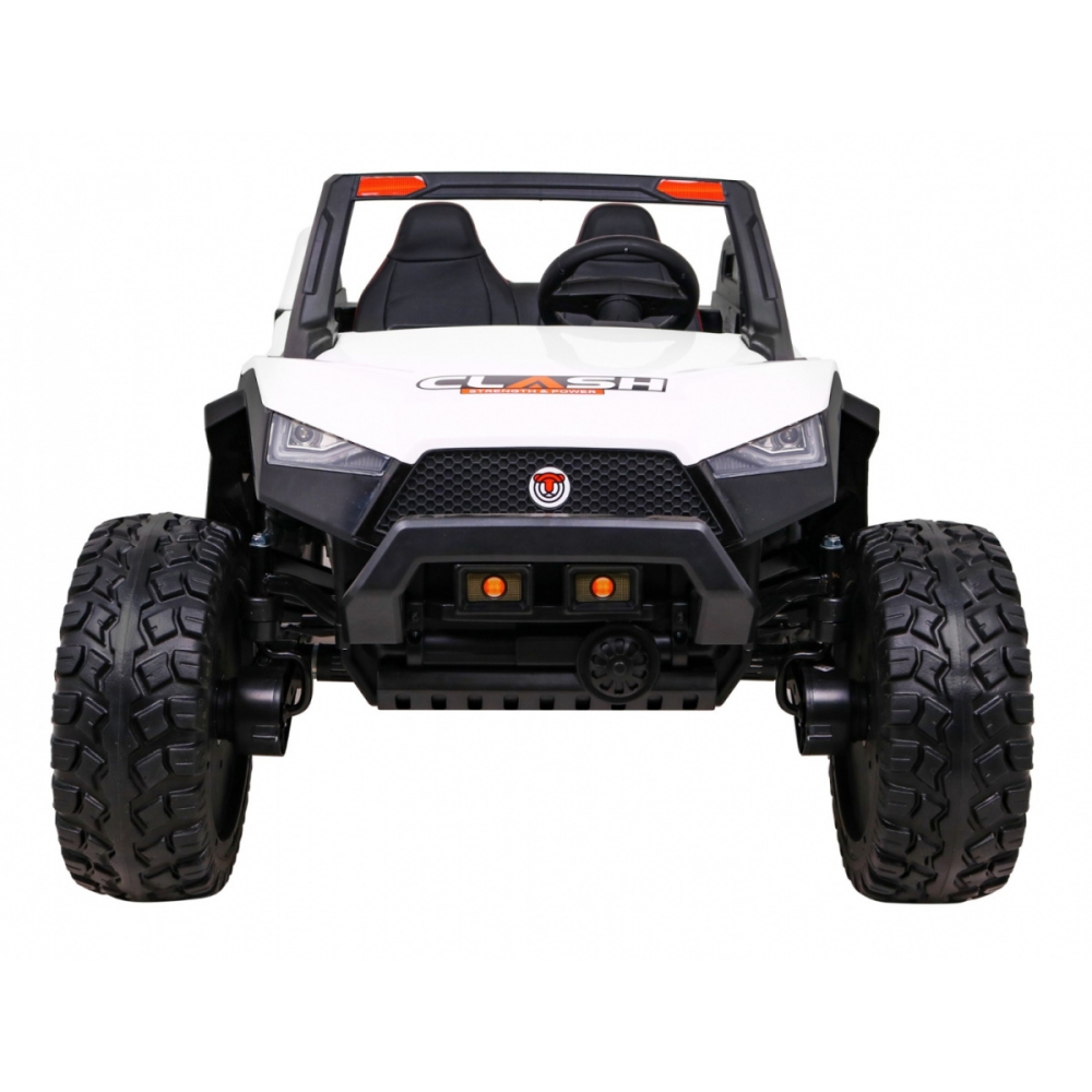 Dvivietis elektrinis Buggy Clash, 4x4, White-Elektromobiliai vaikams, Keturračiai ir bagiai-e-vaikas