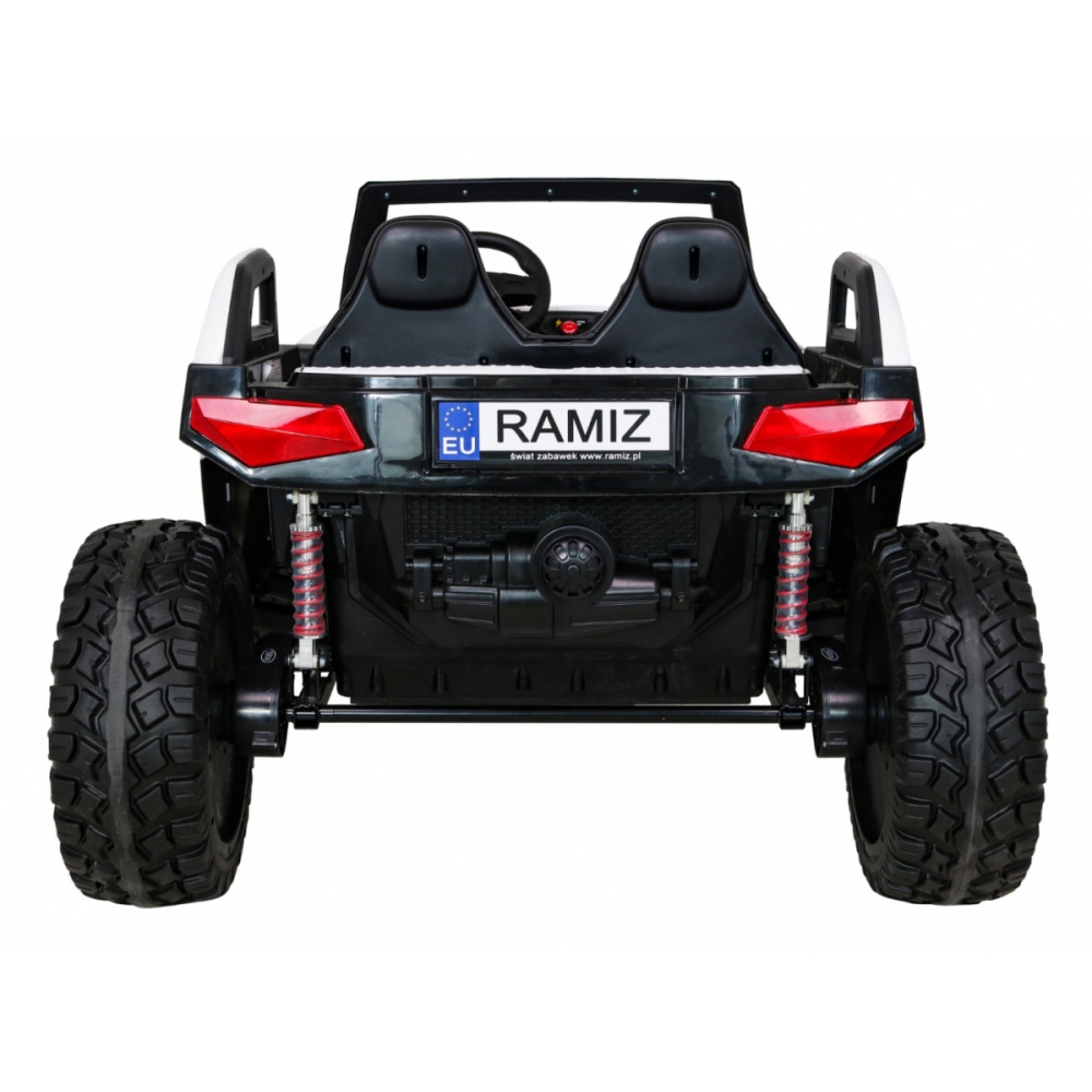 Dvivietis elektrinis Buggy Clash, 4x4, White-Elektromobiliai vaikams, Keturračiai ir bagiai-e-vaikas