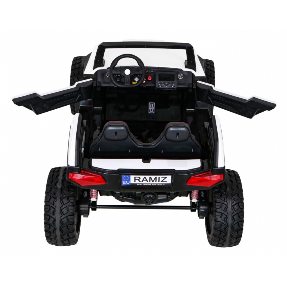 Dvivietis elektrinis Buggy Clash, 4x4, White-Elektromobiliai vaikams, Keturračiai ir bagiai-e-vaikas