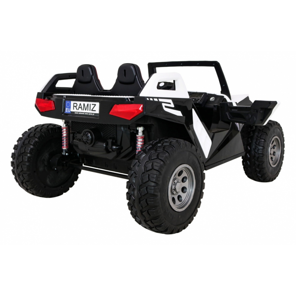 Dvivietis elektrinis Buggy Clash, 4x4, White-Elektromobiliai vaikams, Keturračiai ir bagiai-e-vaikas