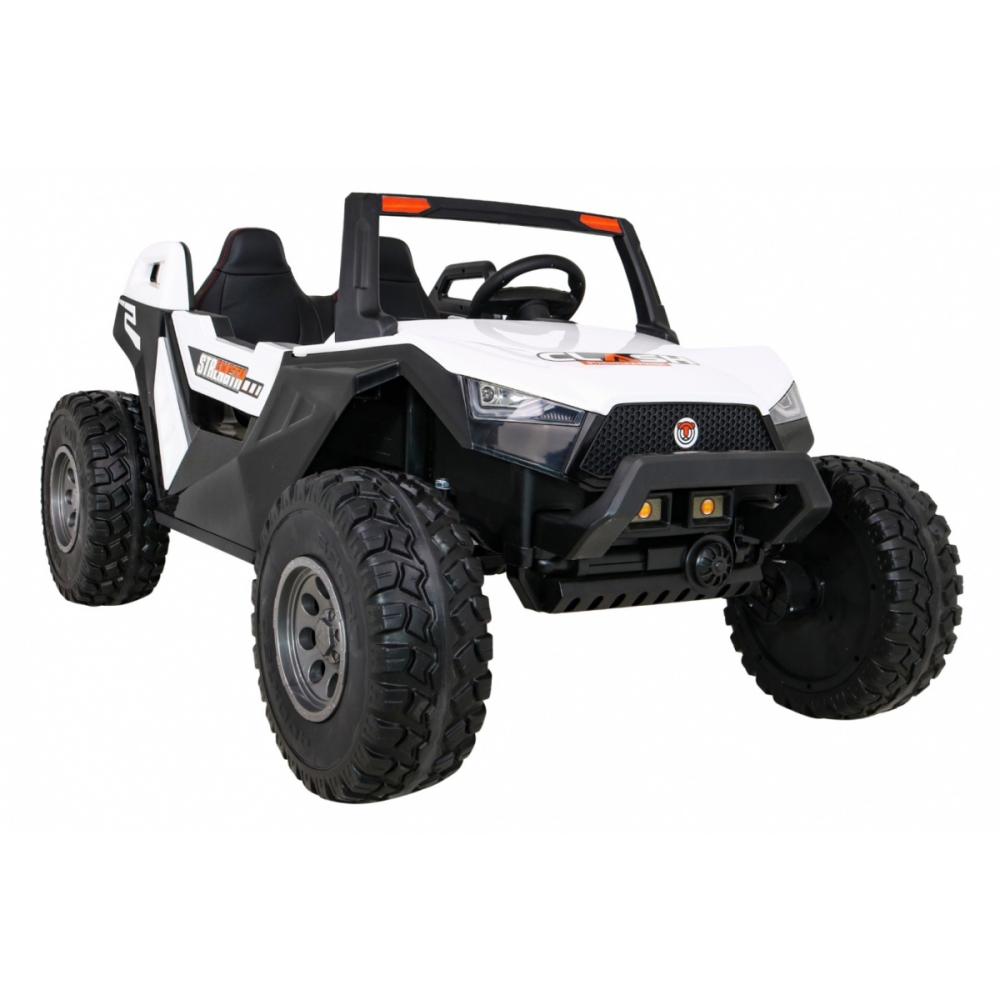 Dvivietis elektrinis Buggy Clash, 4x4, White-Elektromobiliai vaikams, Keturračiai ir bagiai-e-vaikas