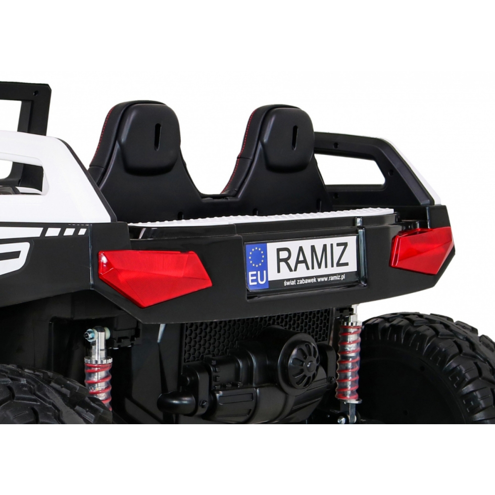 Dvivietis elektrinis Buggy Clash, 4x4, White-Elektromobiliai vaikams, Keturračiai ir bagiai-e-vaikas