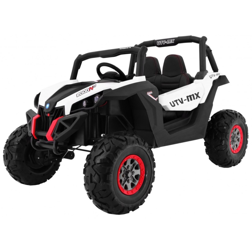 Elektrinis Buggy SuperStar 4x4 MP4, White-Elektromobiliai vaikams, Keturračiai ir bagiai-e-vaikas