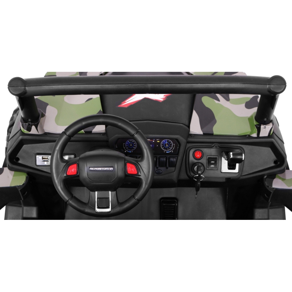 Elektrinis Buggy SuperStar 4x4, Moro-Elektromobiliai vaikams, Keturračiai ir bagiai-e-vaikas