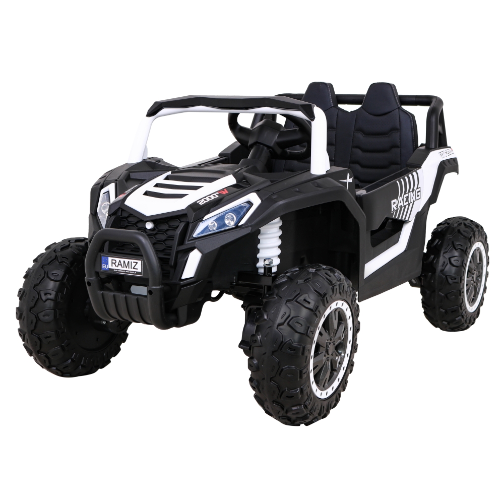 Elektrinis Buggy UTV 2000M Racing, White-Elektromobiliai vaikams, Keturračiai ir bagiai-e-vaikas