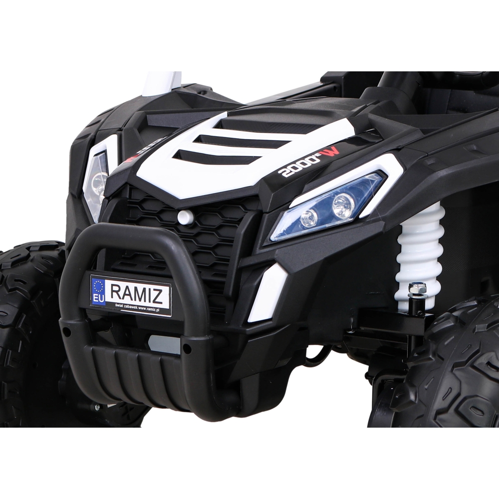 Elektrinis Buggy UTV 2000M Racing, White-Elektromobiliai vaikams, Keturračiai ir bagiai-e-vaikas