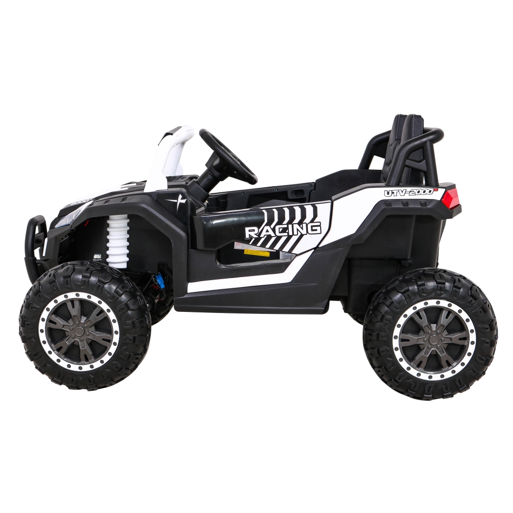 Elektrinis Buggy UTV 2000M Racing, White-Elektromobiliai vaikams, Keturračiai ir bagiai-e-vaikas