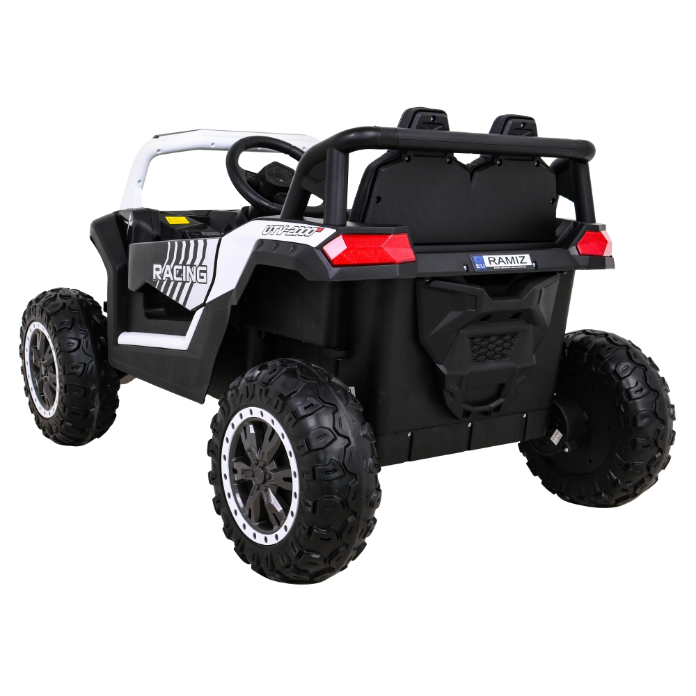 Elektrinis Buggy UTV 2000M Racing, White-Elektromobiliai vaikams, Keturračiai ir bagiai-e-vaikas