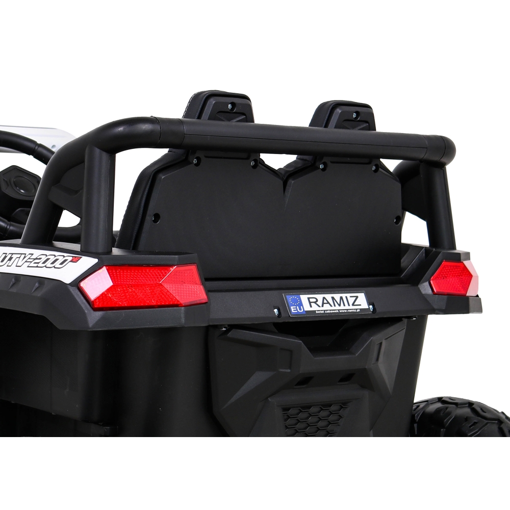 Elektrinis Buggy UTV 2000M Racing, White-Elektromobiliai vaikams, Keturračiai ir bagiai-e-vaikas