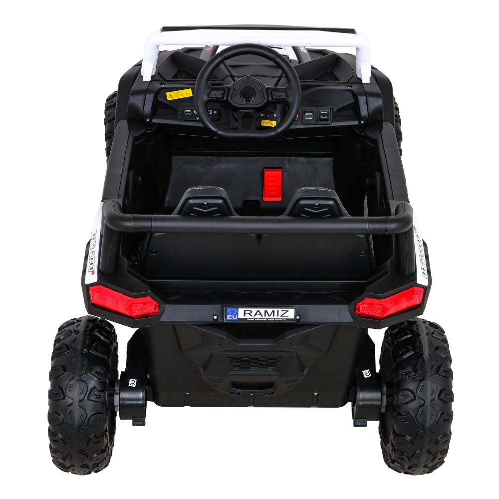 Elektrinis Buggy UTV 2000M Racing, White-Elektromobiliai vaikams, Keturračiai ir bagiai-e-vaikas