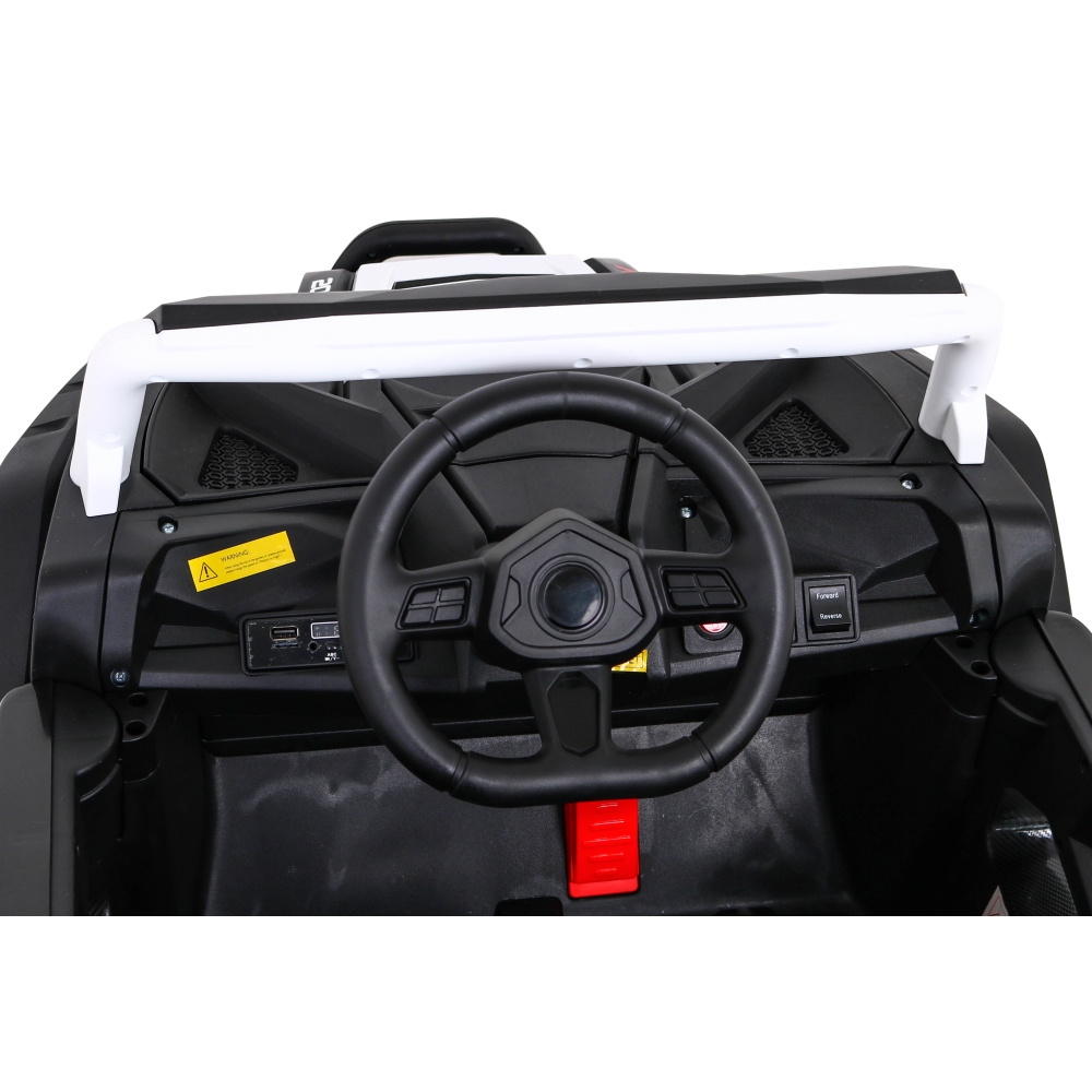 Elektrinis Buggy UTV 2000M Racing, White-Elektromobiliai vaikams, Keturračiai ir bagiai-e-vaikas