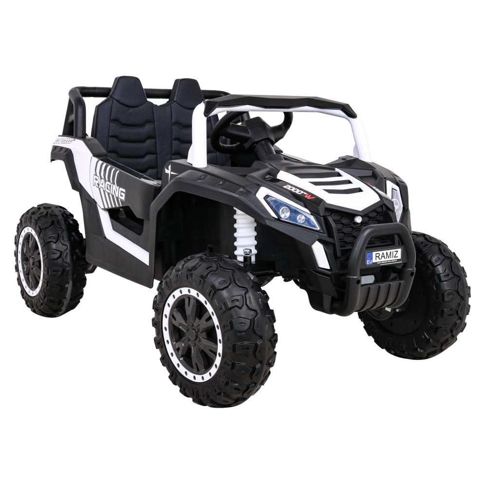 Elektrinis Buggy UTV 2000M Racing, White-Elektromobiliai vaikams, Keturračiai ir bagiai-e-vaikas