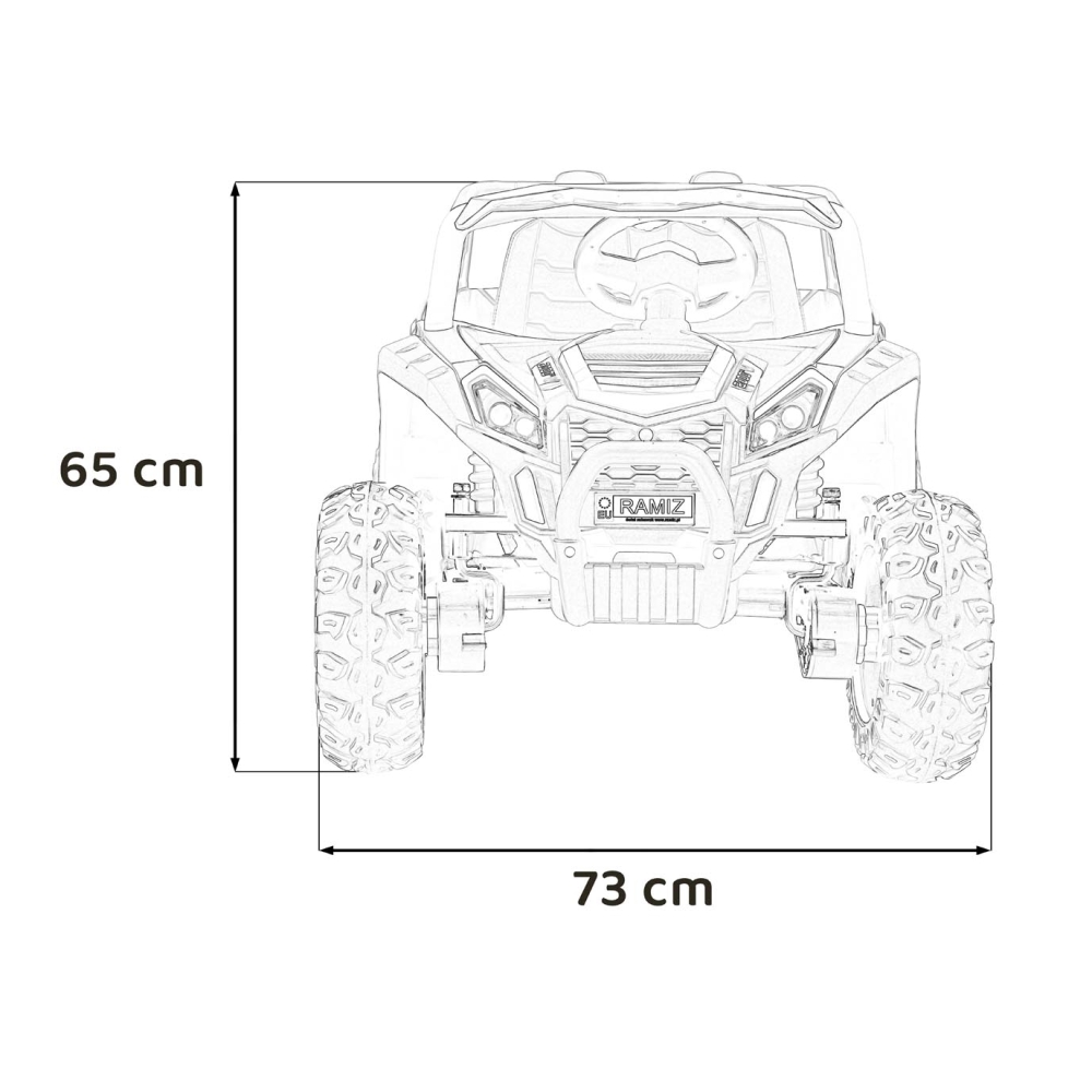 Elektrinis Buggy UTV 2000M Racing, White-Elektromobiliai vaikams, Keturračiai ir bagiai-e-vaikas