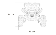 Buggy UTV 2000M Racing Auto na akumulator Biały + MP3 Dźwięki Światła + Pilot + Wolny Start