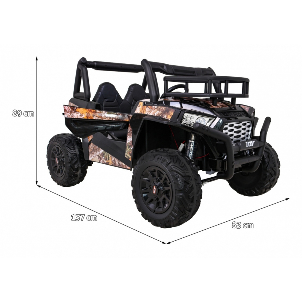 Elektrinis Buggy UTV, Black-Elektromobiliai vaikams, Keturračiai ir bagiai-e-vaikas