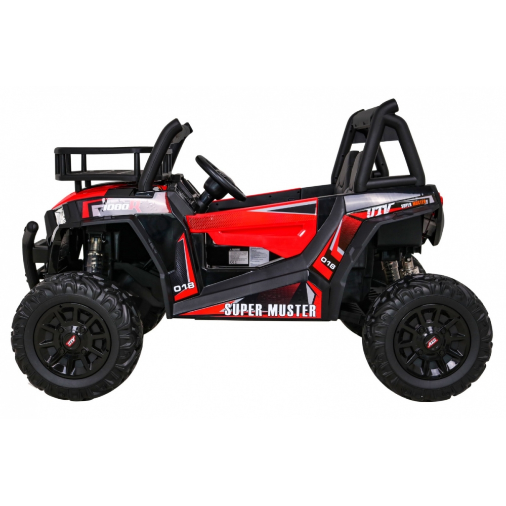Elektrinis Buggy UTV, Red-Elektromobiliai vaikams, Keturračiai ir bagiai-e-vaikas