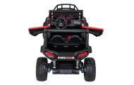 Buggy UTV Terenówka dla dzieci Czerwony + Pilot + Bagażnik + Wolny Start + EVA + MP3 LED