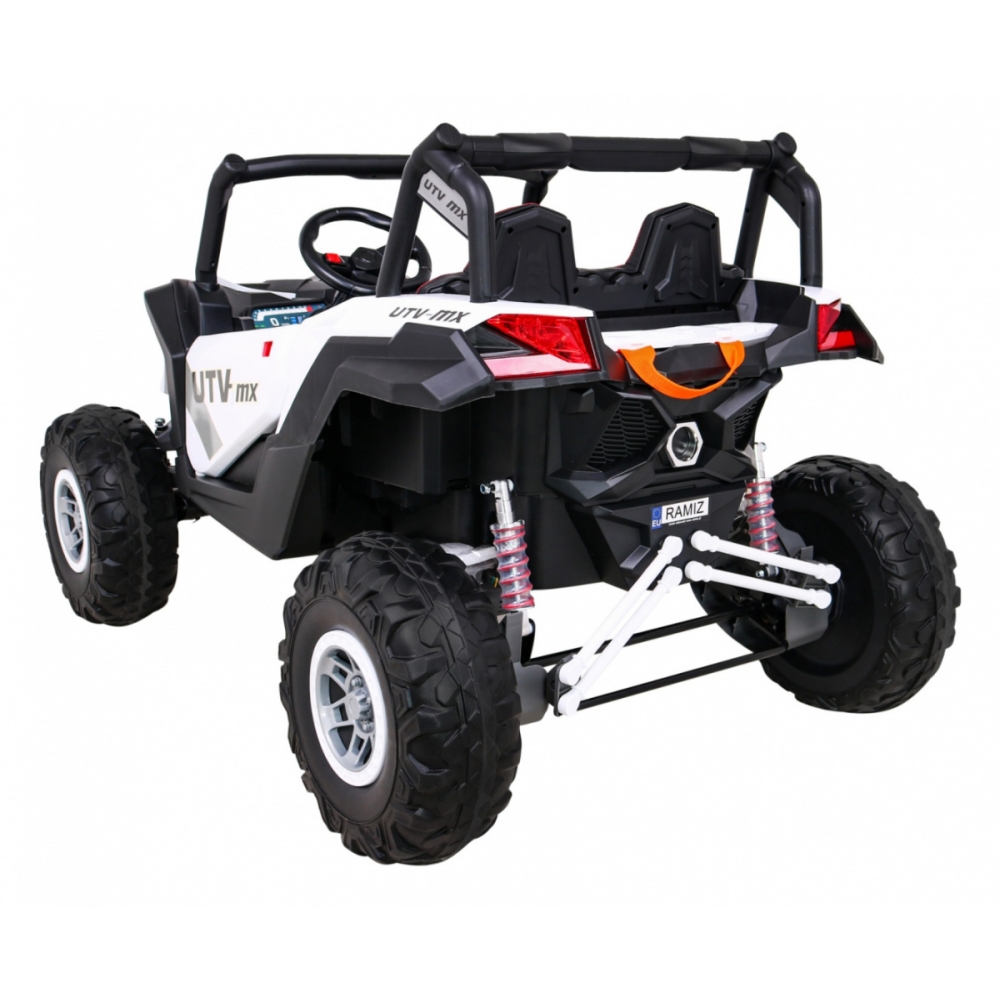 Elektrinis Buggy UTV-MX, 4x4, White-Elektromobiliai vaikams, Keturračiai ir bagiai-e-vaikas