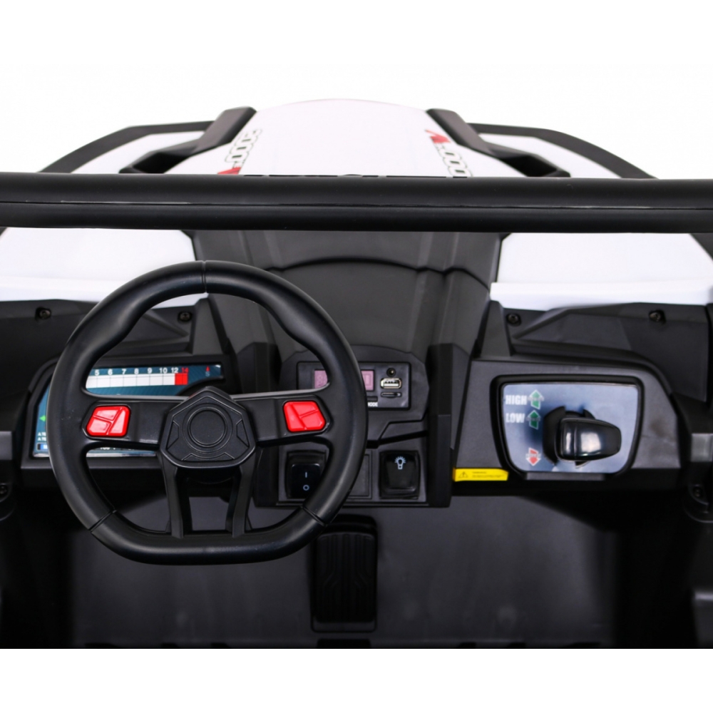 Elektrinis Buggy UTV-MX, 4x4, White-Elektromobiliai vaikams, Keturračiai ir bagiai-e-vaikas