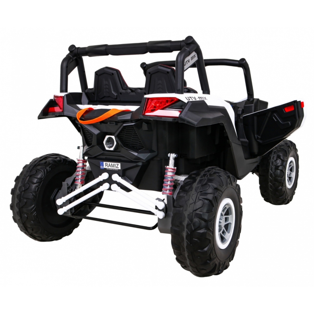 Elektrinis Buggy UTV-MX, 4x4, White-Elektromobiliai vaikams, Keturračiai ir bagiai-e-vaikas